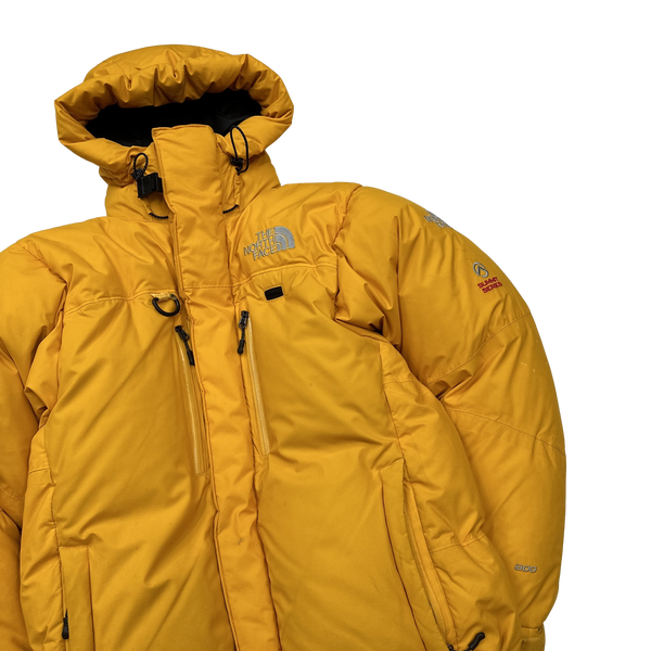 North Face Yellow Summit Series Down Filled Puffer Jacket - Small