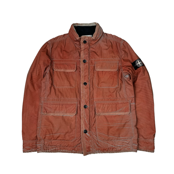 Stone Island 2012 Red Liquid Reflective Field Jacket - XL