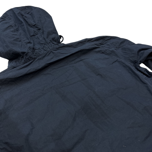 Stone Island 2019 Navy Ghost Cotton Resin Smock - Large