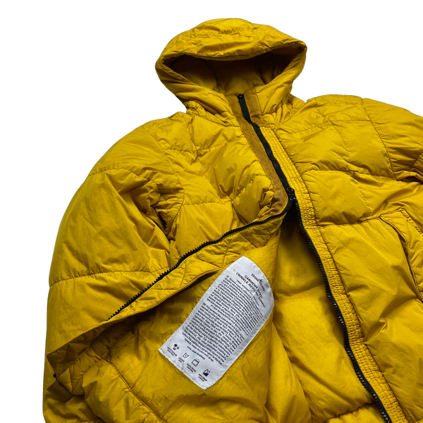 Stone island deals yellow puffer