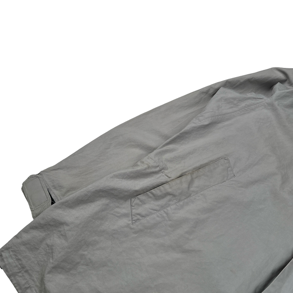 Stone Island 2004 Grey Cotton Lightweight Parka Jacket - XXL