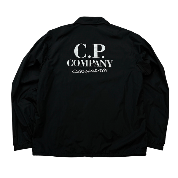 CP Company Cinquanta Nylon Spellout Coach Jacket - Large