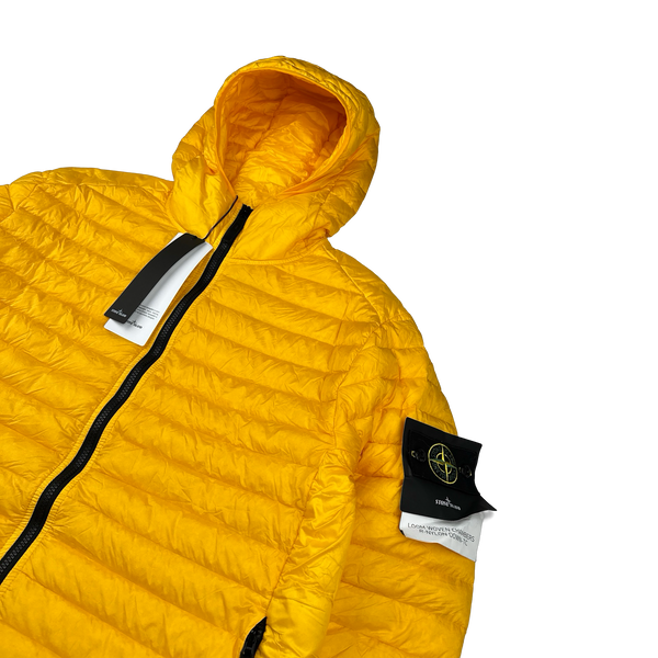 Stone Island 2022 Yellow Loom Woven R Nylon Down TC Puffer - XL, XXL