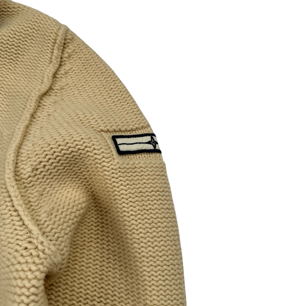 Stone Island 2006 Denims Cream Wool Pullover Jumper - XXL