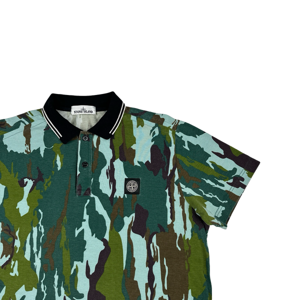 Stone Island 2015 Flowing Camo Polo Shirt - XL