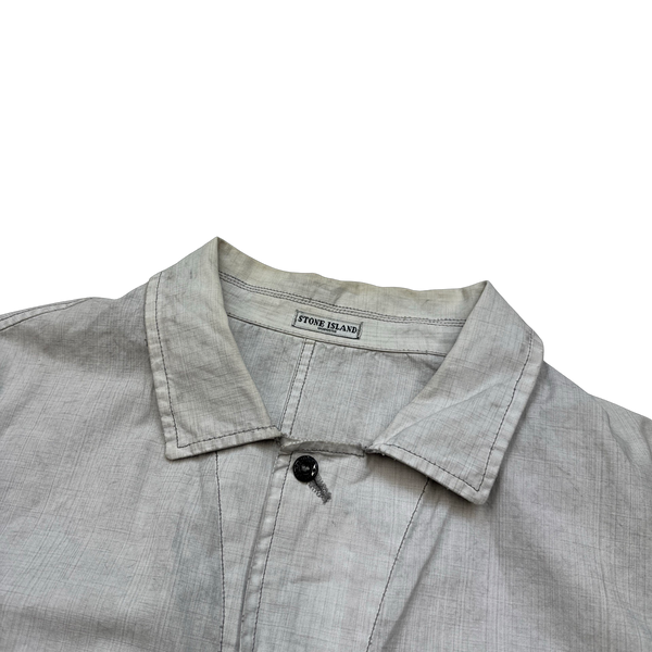 Stone Island 2006 Laminated Cotton Overshirt - XL