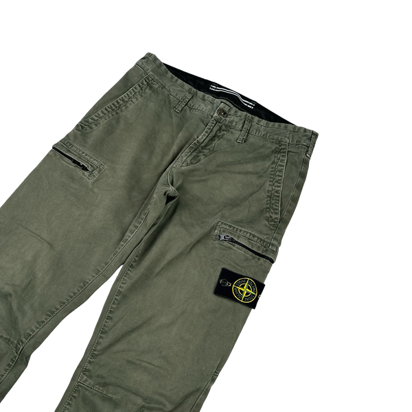 Stone Island 2020 Military Green SK Cargo Trousers - 30”