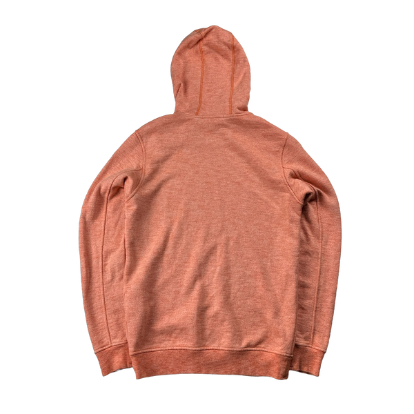 Stone Island 2019 Orange Spellout Hoodie - Small