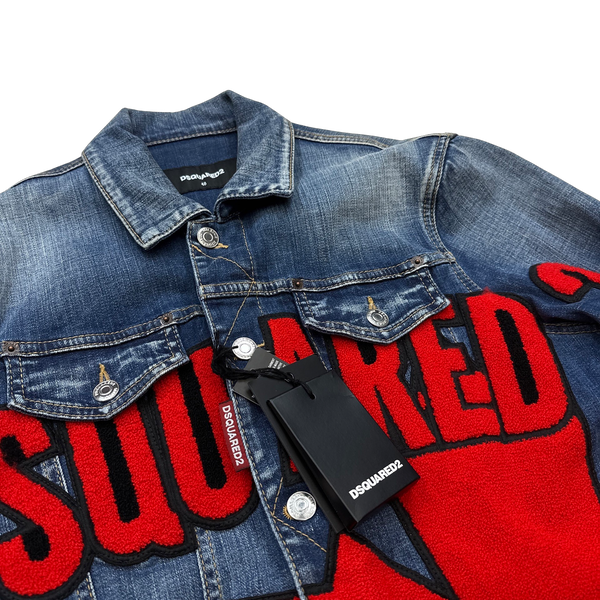 Dsquared2 Canada Patched Denim Jacket - 48"