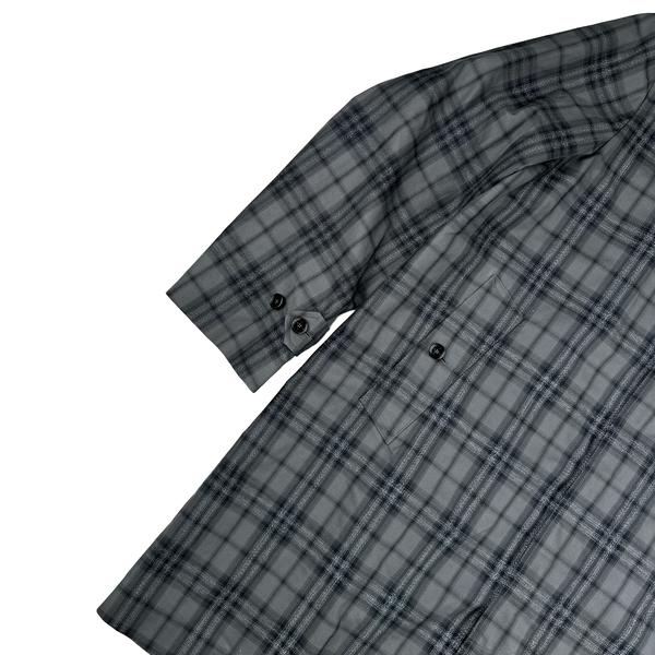Burberry x Pop Trading Grey Check Reflective Two Piece Cargo Jacket Set - Large