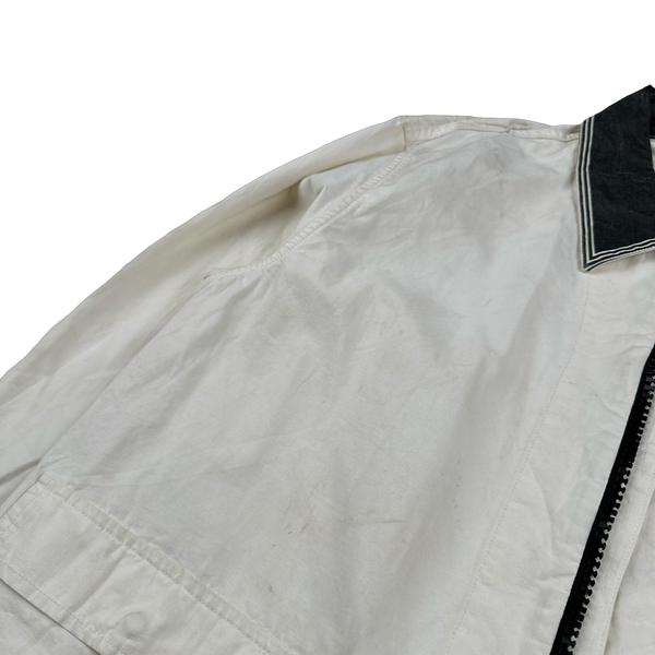 Stone Island 2006 Lino Flax Collared Zipped Bomber Jacket - XL