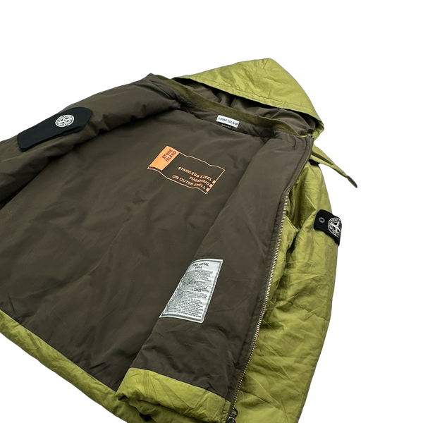 Stone Island AW2000 Hooded Green Pure Metal Shell - XL