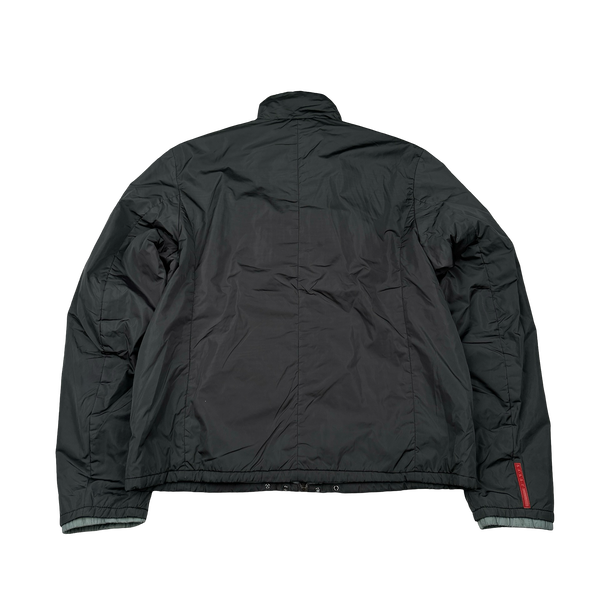 Prada Charcoal/Grey Reversible Jacket - Medium