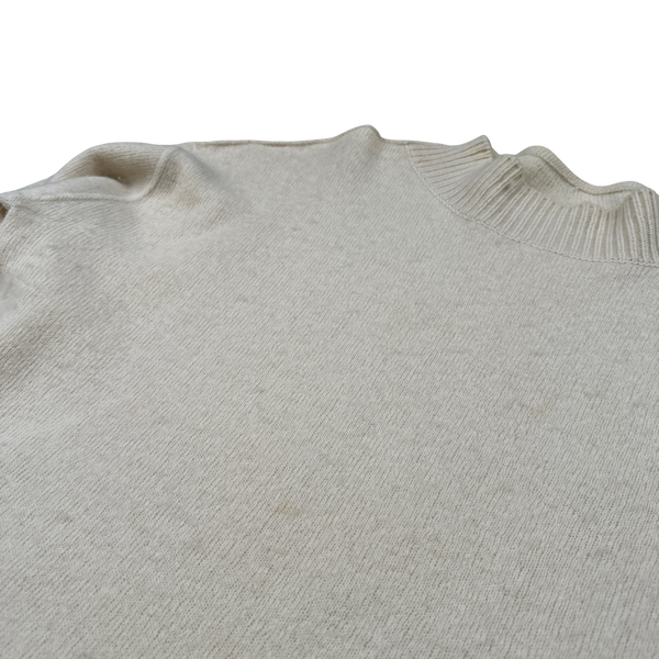 Stone Island 2000 Vintage Wool Cream Knit Jumper - XL – Mat's Island