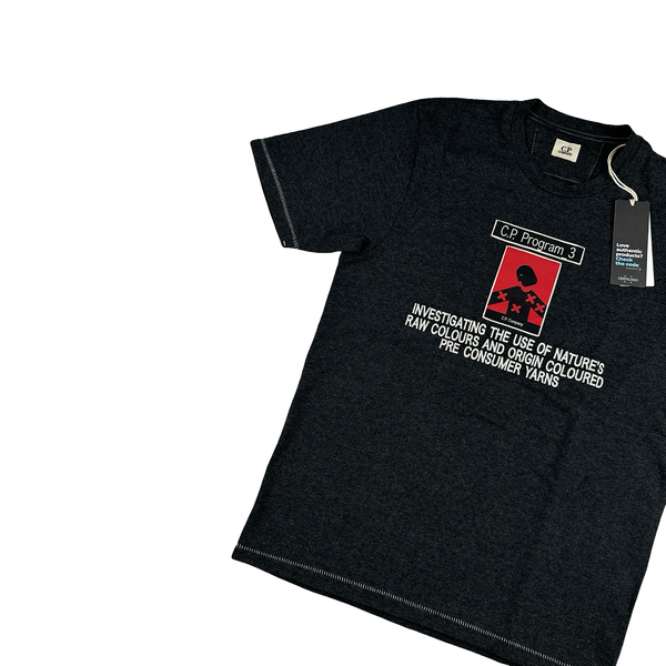 CP Company SEED_1 Dark Grey Graphic T Shirt - XS - Small