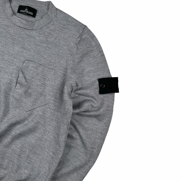 Stone Island 2020 Shadow Project Grey Knit Jumper - Medium