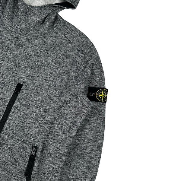 Stone Island 2018 Marl Cotton Pullover Hoodie - Large