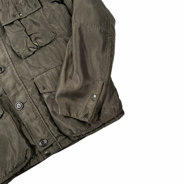 CP Company Brown Nysack Shimmer Multipocket Goggle Jacket - XXL