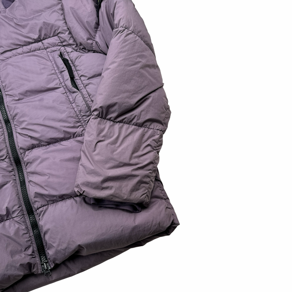 Stone Island Lavender Purple Crinkle Reps Puffer Jacket - Medium
