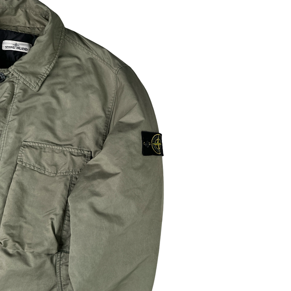 Stone Island Khaki 2019 David TC Primaloft Pea Jacket - XXL