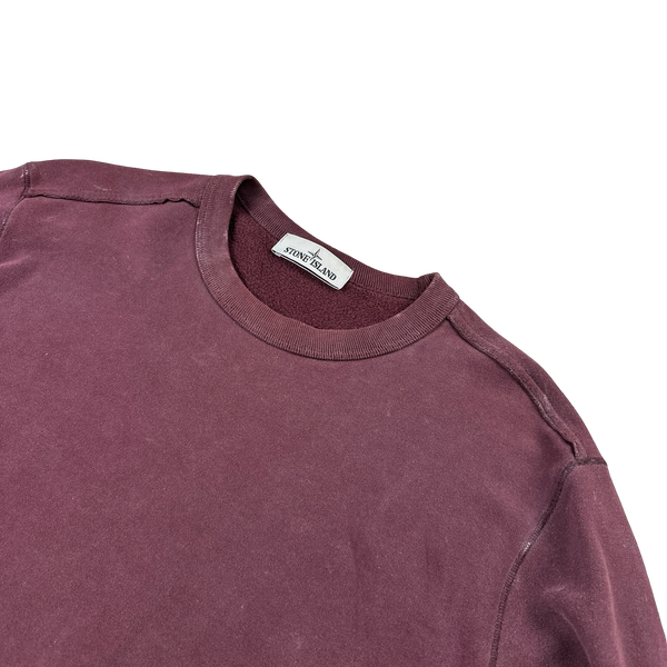 Stone Island 2018 Purple Frost Crewneck Sweatshirt - Large