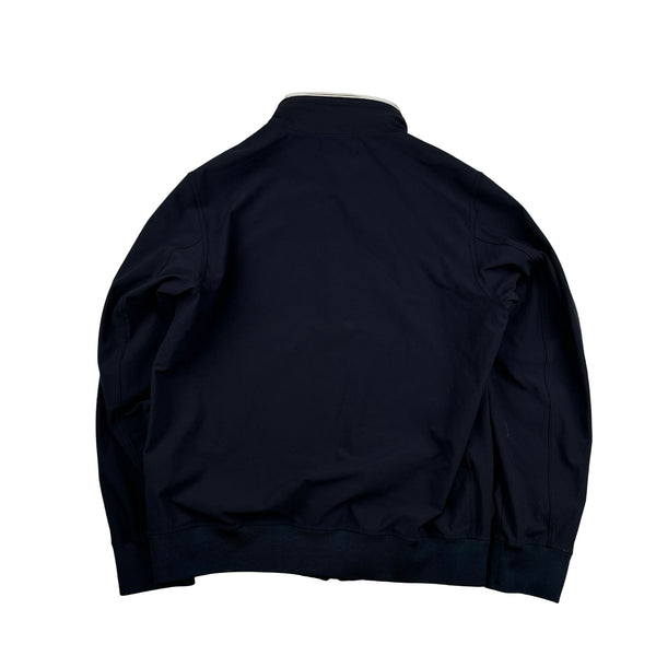 Stone Island 2014 Navy Soft Shell Compass Patch Zipped Bomber