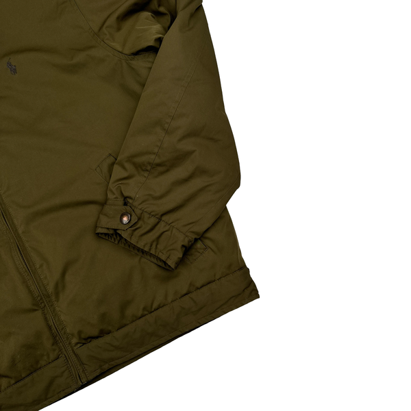 Ralph Lauren Khaki Green Bomber Jacket - Large