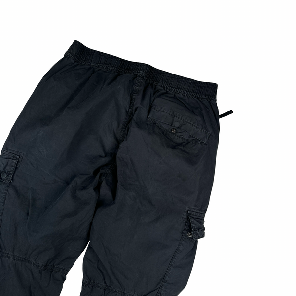 Stone Island 2022 Black Parachute Cargo Trousers - 30"