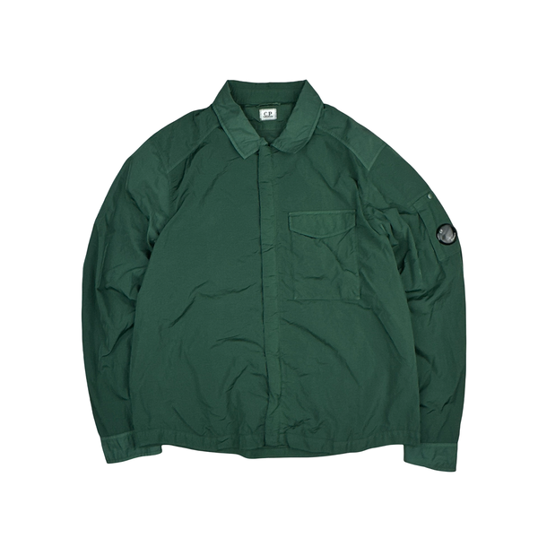 CP Company Chrome R Pine Green Zipped Overshirt - XXL