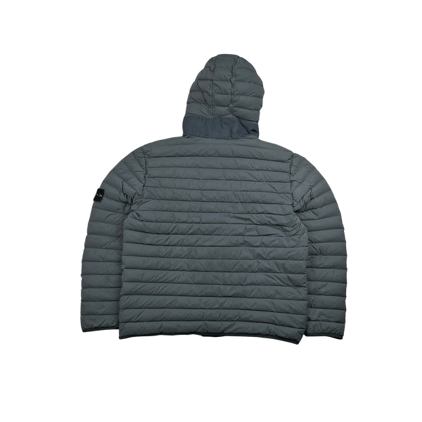 Stone Island 2019 Grey Loom Woven Down Puffer Jacket - XXL – Mat's