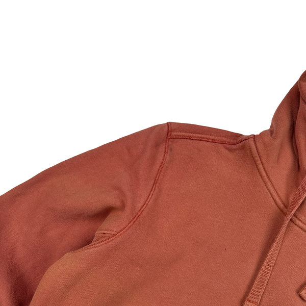 Stone Island Terracotta Cotton Pullover Hoodie - Medium