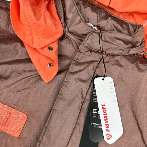 Stone Island 2022 Pink/Orange Nylon Metal Watro Primaloft Parka - Small