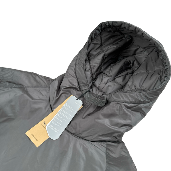 Ten C Charcoal Hooded Primaloft Mid Layer Padded Pullover Jacket - Large