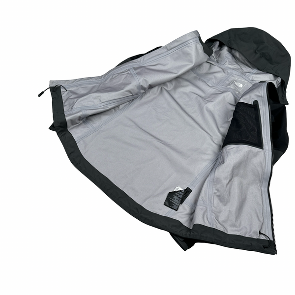 North Face Black/Grey Block Futurelight Lightweight Rain Jacket - Small