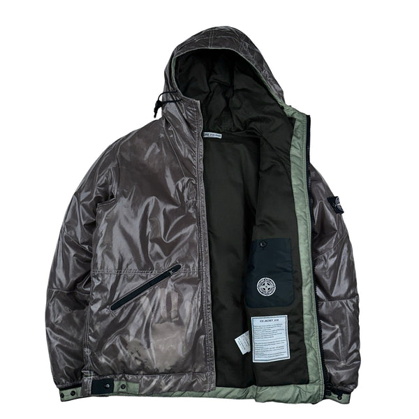 Stone Island 2009 Khaki Colour Changing Ice Jacket -XL