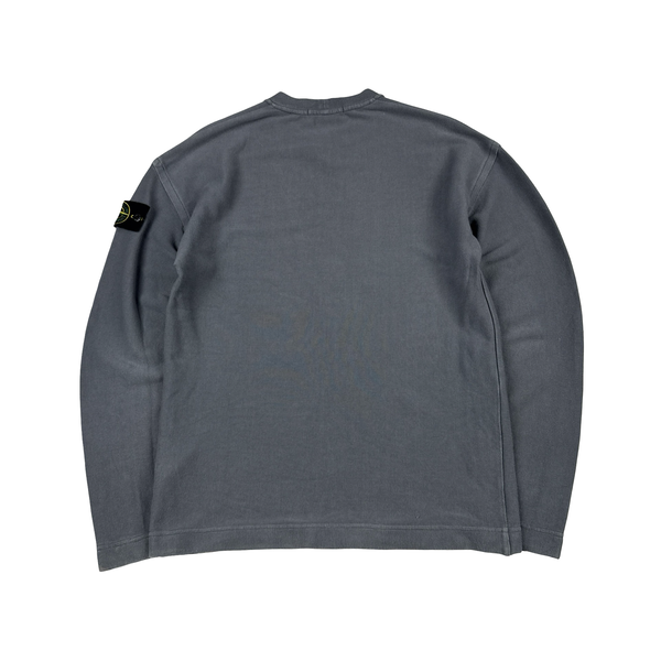 Stone Island 2017 Grey Pullover Crewneck Sweatshirt - Small
