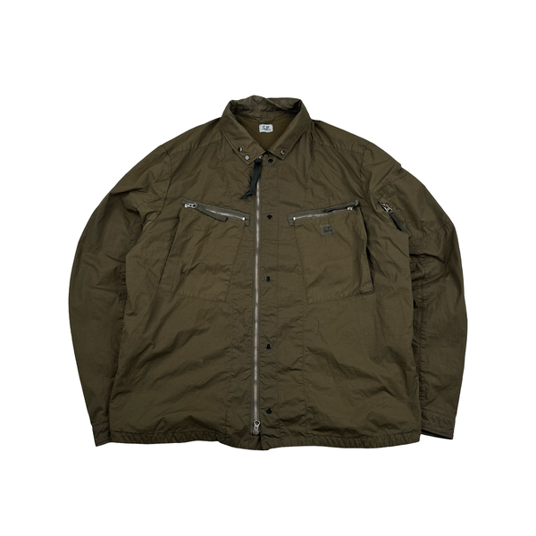 CP Company Bonded Nylon Spellout Overshirt Jacket - XXL