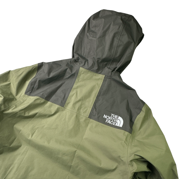 North Face Hyvent Green Colour Block Waterproof Rain Jacket - Small