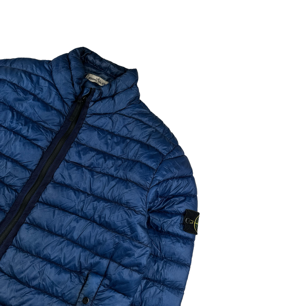 Stone Island Blue Garment Dyed Down Puffer Jacket - XL