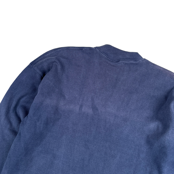 Stone Island 1987 Navy Cotton Spellout Vintage Pullover - XL