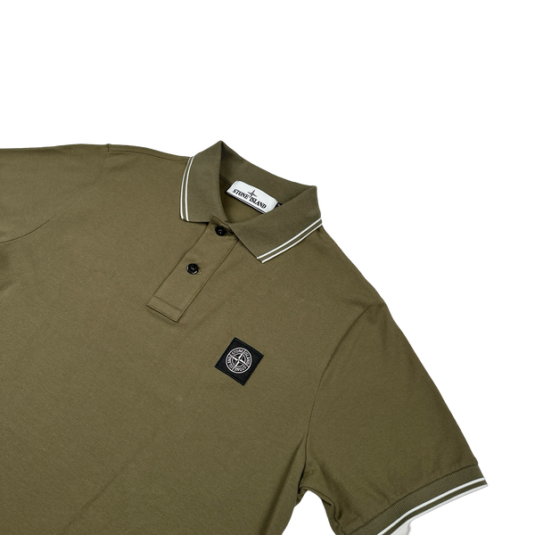 Stone Island 2018 Khaki Polo Top - Medium