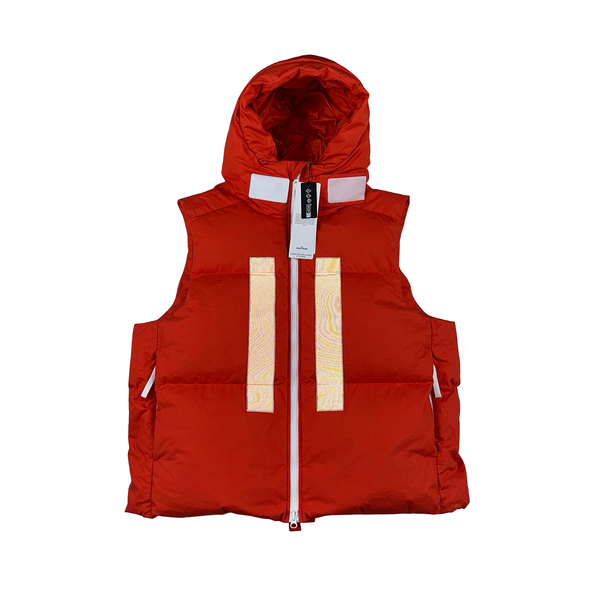 Stone Island 2023 Marina Rubber Wax Poplin Down Gilet - XL