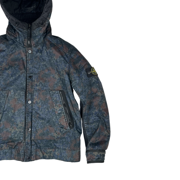Stone Island Raso Gommato 2013 Camo Print OVD Jacket - Large