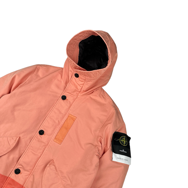 Stone Island 2022 Peach David TC Down Puffer Jacket - Large