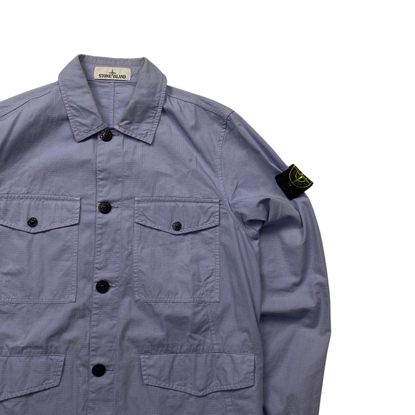 Stone Island Lilac Rip Stop 4 Pocket Jacket - Small