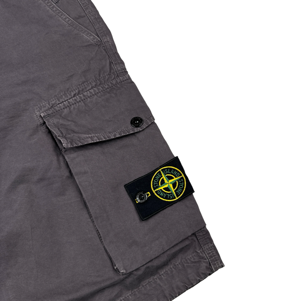 Stone Island 2019 Dark Plum Slim Fit Cargo Shorts - 31"