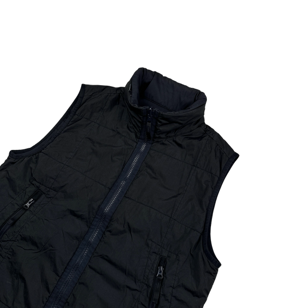 Stone Island 2019 Navy Reversible Stretch Wool Nylon Primaloft Ghost Piece  Gilet Medium