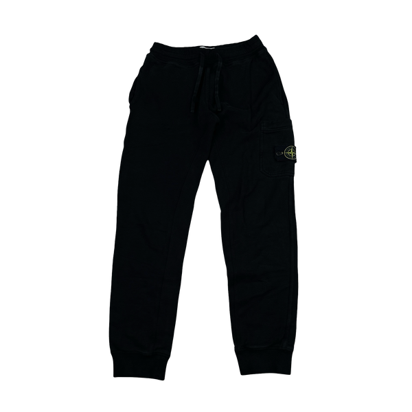 Stone Island 2016 Black Cotton Cargo Joggers - Small