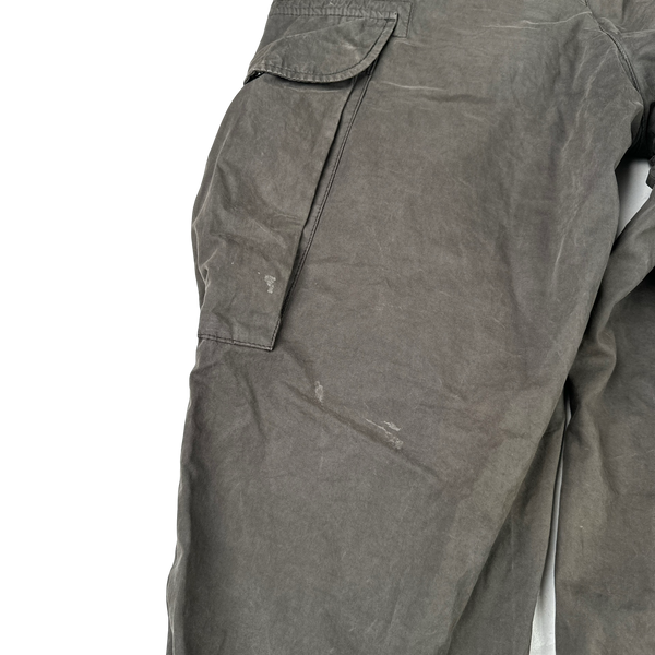 CP Company Charcoal Loose Fit Cargo Trousers - Small