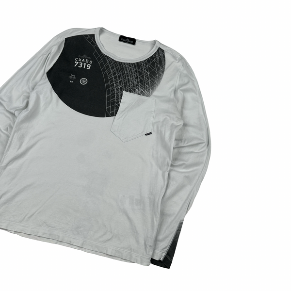 Stone Island 2020 Shadow Project Graphic Long Sleeve T Shirt - Medium